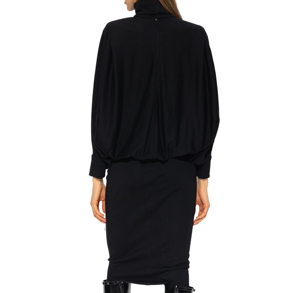 Saint Laurent Black Wool Casual Dress for Women - Elegant & Versatile