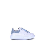 Baskets à plateforme Alexander McQueen Bos Taurus en cuir de veau bleu clair