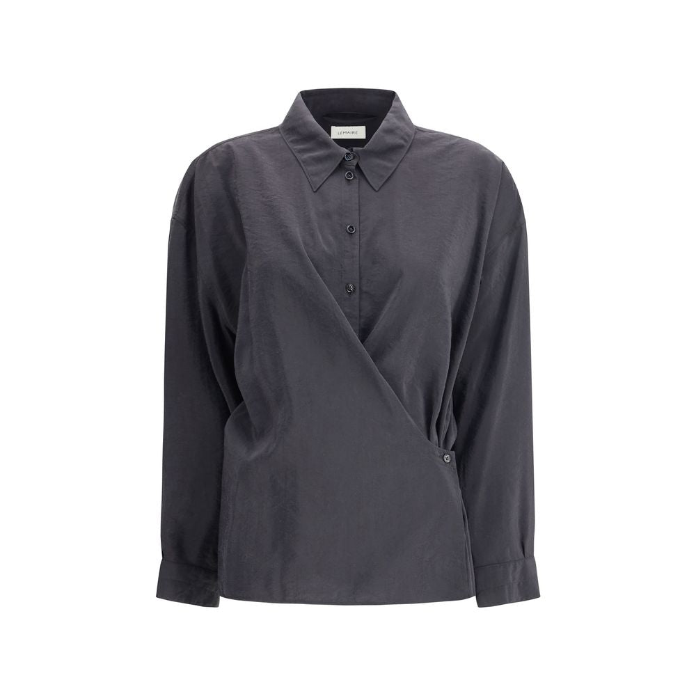 Lemaire Black Silk Dress Shirt - Elegance Redefined