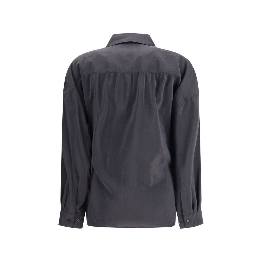 Lemaire Black Silk Dress Shirt - Elegance Redefined