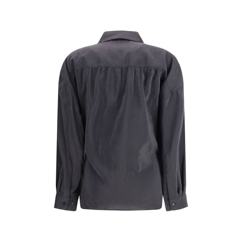 Lemaire Black Silk Dress Shirt - Elegance Redefined