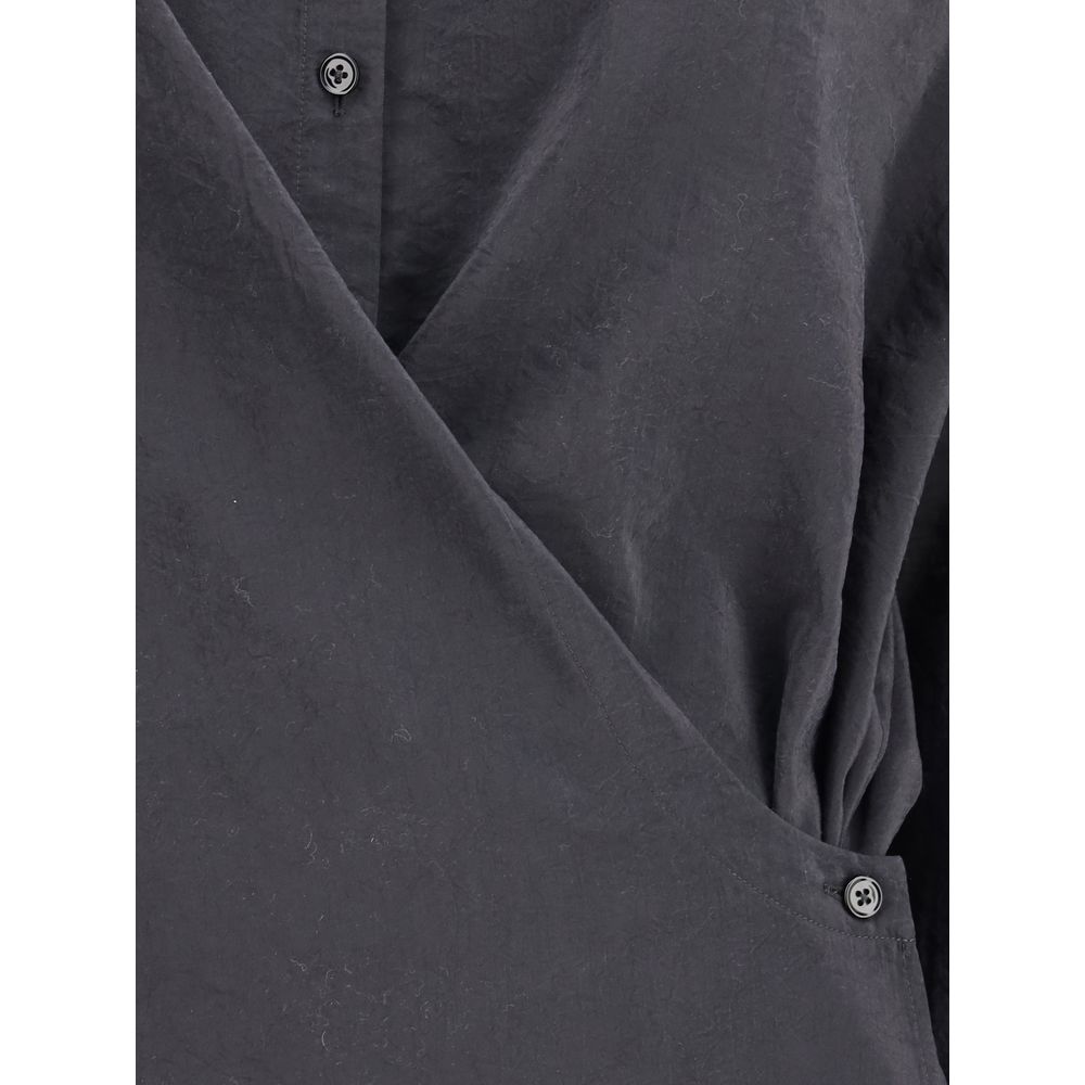 Lemaire Black Silk Dress Shirt - Elegance Redefined