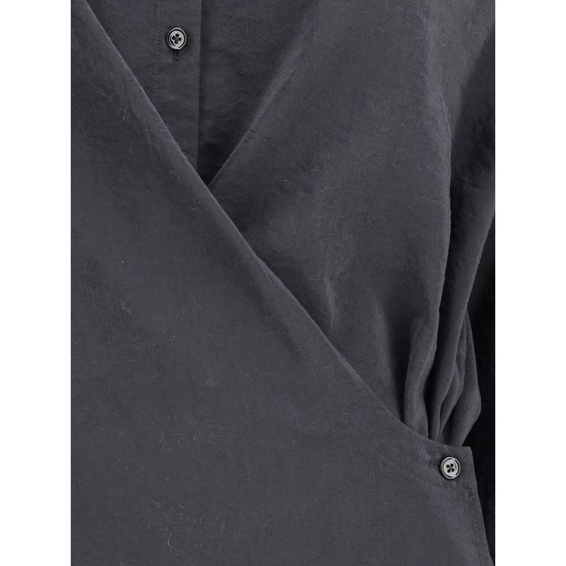 Lemaire Black Silk Dress Shirt - Elegance Redefined