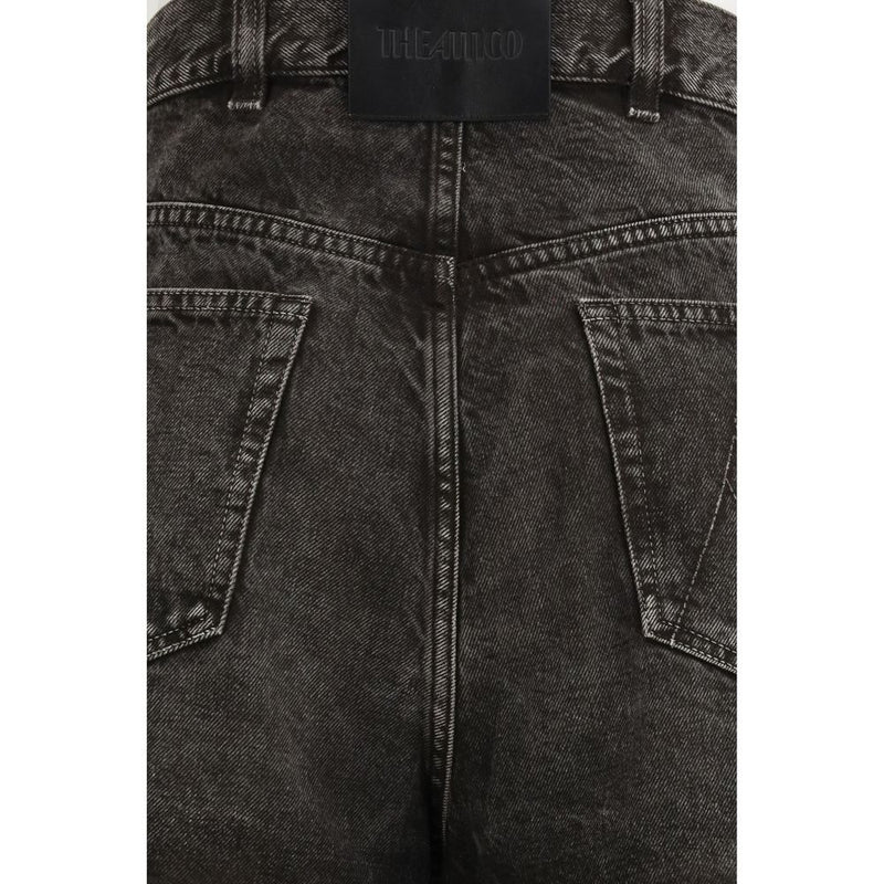 The Attico Black Cotton Jeans Cut-Out for Women