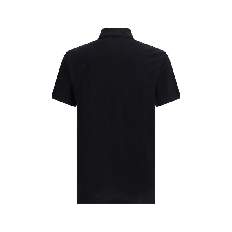 Moschino Black Cotton Polo Shirt for Men