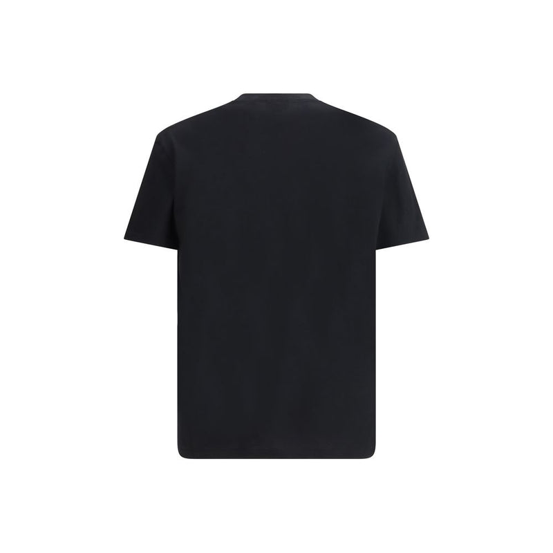 Alexander McQueen Black Cotton T-Shirt with Iconic Skull Print