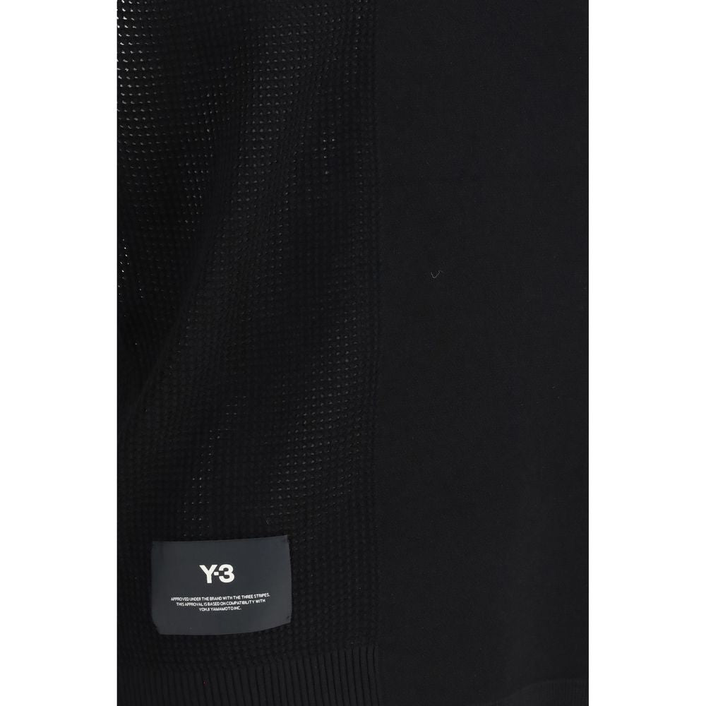 Y-3 Black Cotton Sweatshirt - Slim Fit for Men
