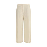 Brunello Cucinelli Beige Cotton Casual Pants for Women