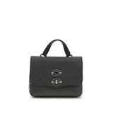 Zanellato Black Calf Leather Bos Taurus Handbag - Elegant & Versatile