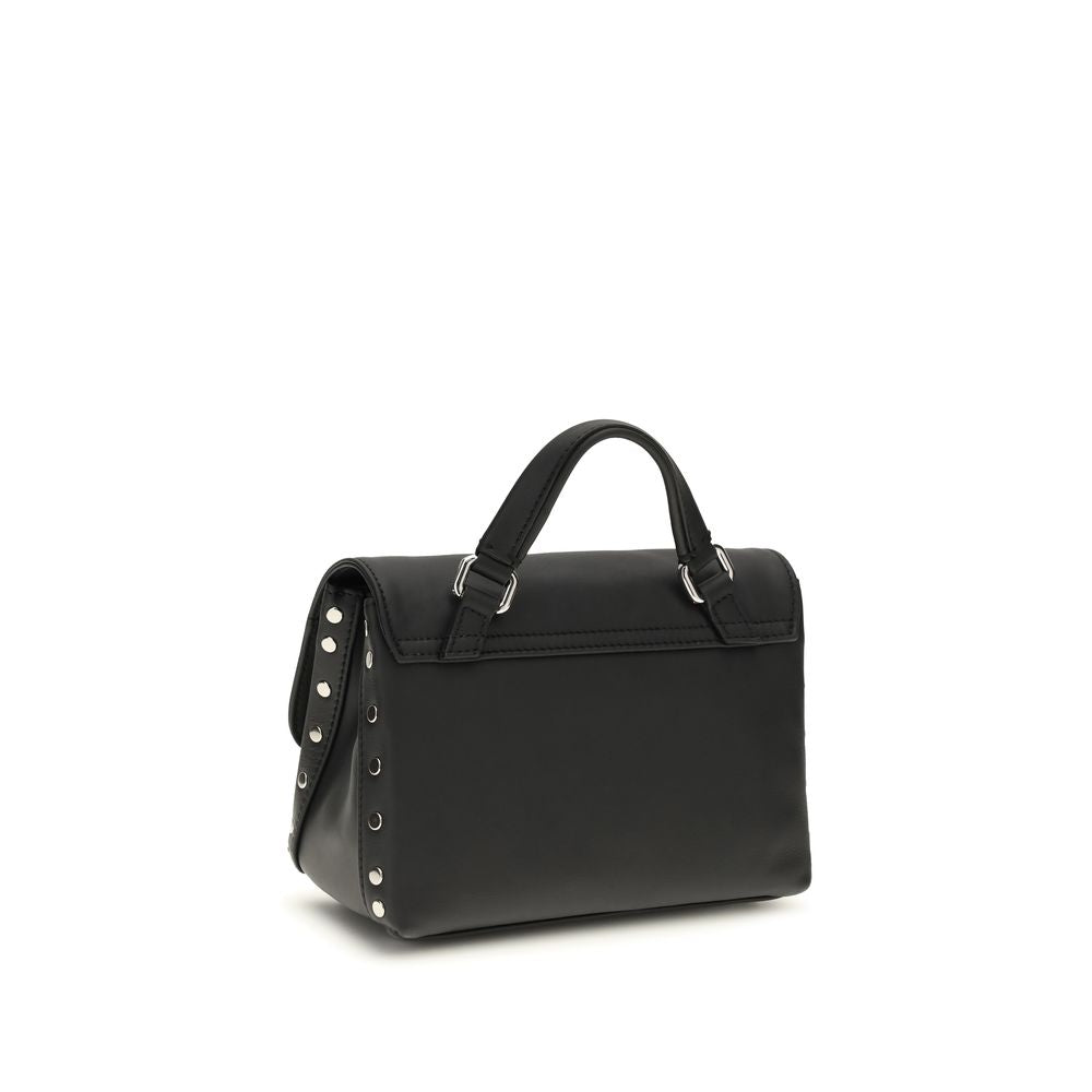 Zanellato Black Calf Leather Bos Taurus Handbag - Elegant & Versatile