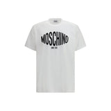 Moschino White Cotton T-Shirt - Iconic Logo Design