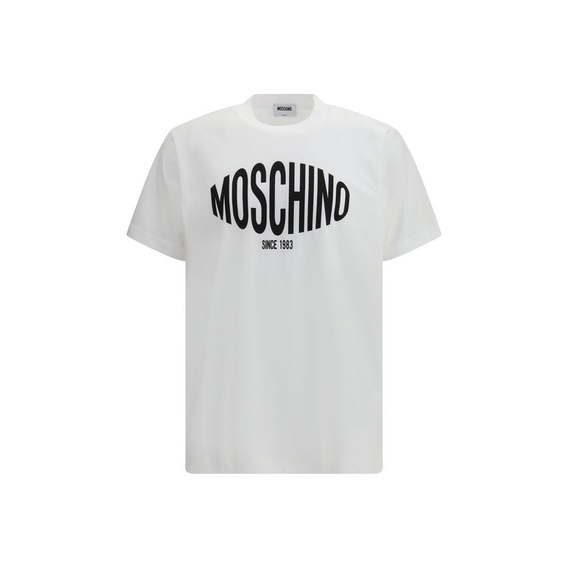 Moschino White Cotton T-Shirt - Iconic Logo Design