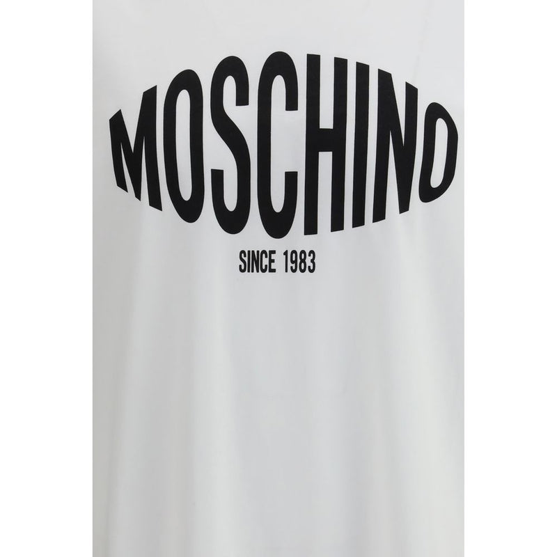 Moschino White Cotton T-Shirt - Iconic Logo Design