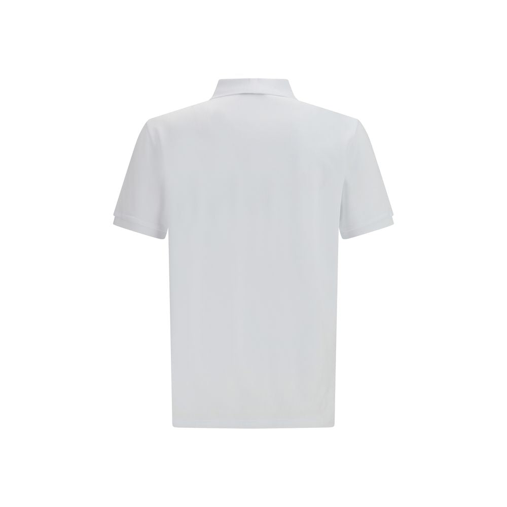 Moschino White Cotton Polo Shirt - Classic Style for Men