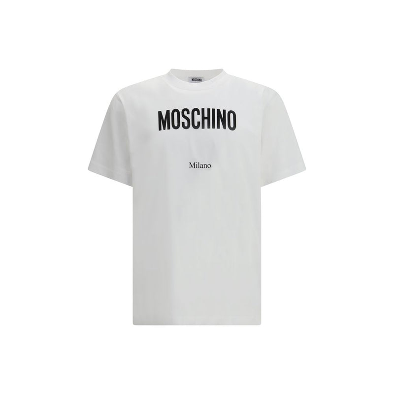Moschino White Cotton Sportswear T-Shirt for Men