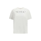 Off-White Kiss Quote T-Shirt en Coton Blanc