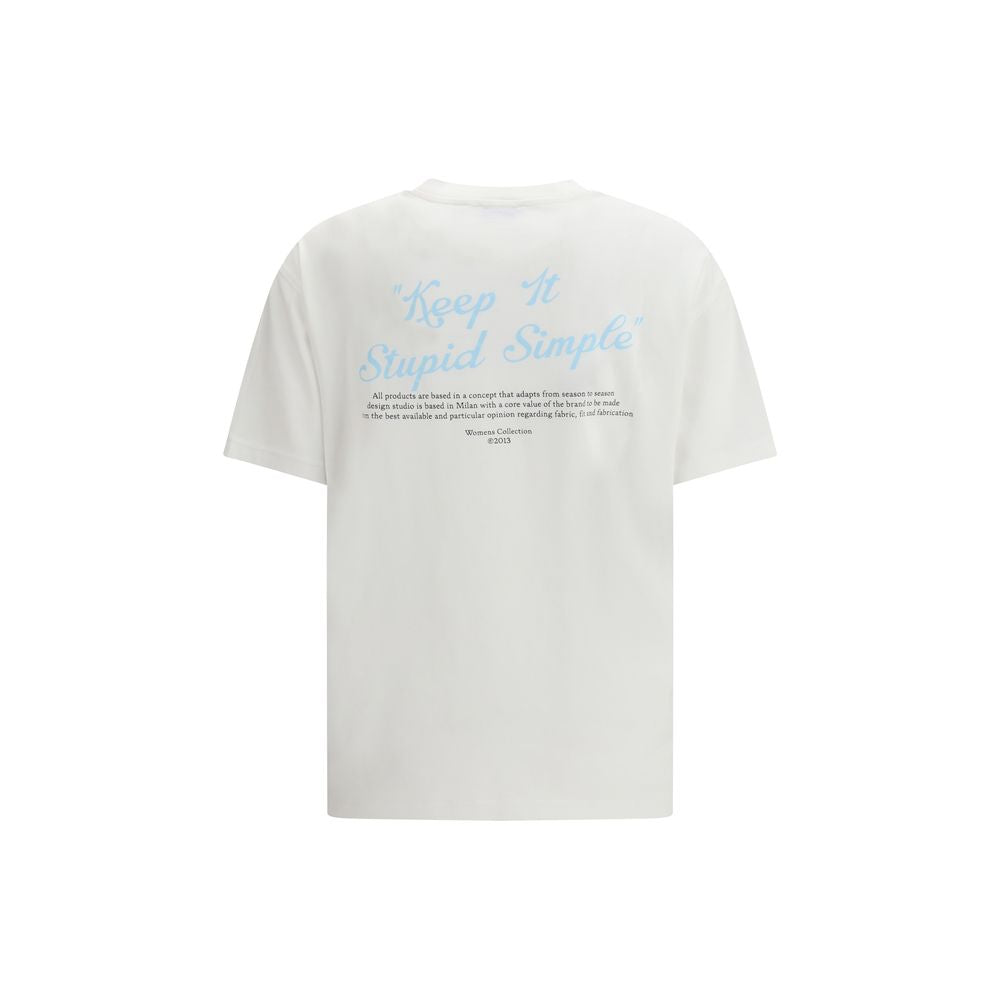 Off-White Kiss Quote T-Shirt en Coton Blanc