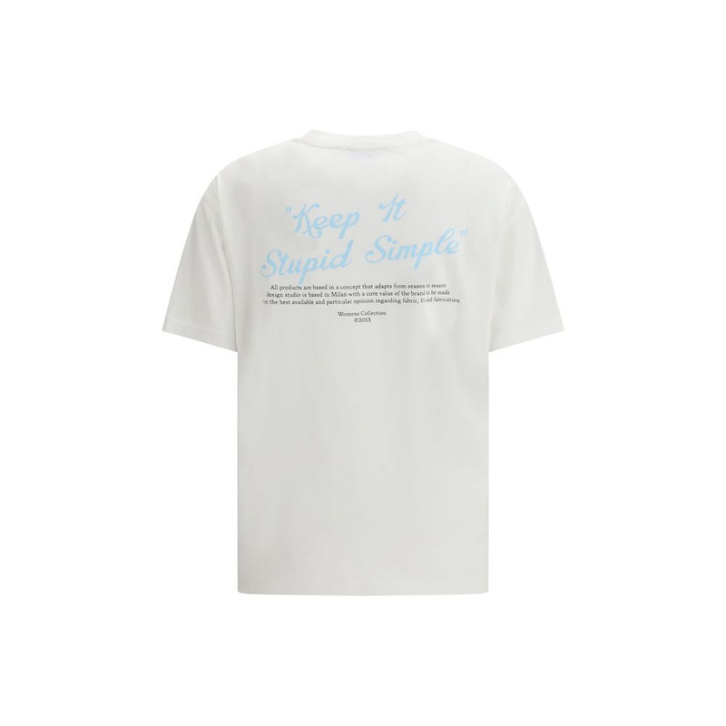 Off-White Kiss Quote T-Shirt en Coton Blanc