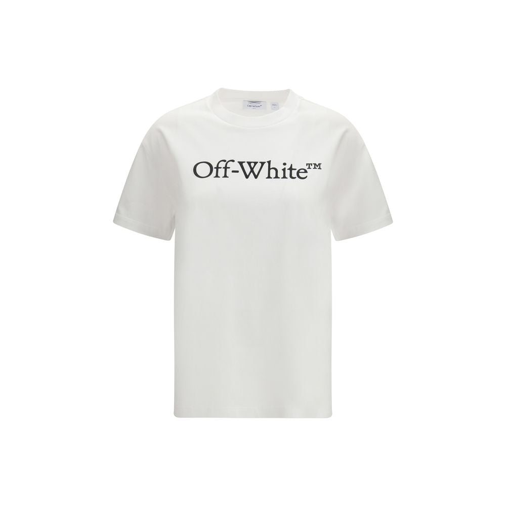 Off-White Big Logo Bookish T-Shirt - White Cotton