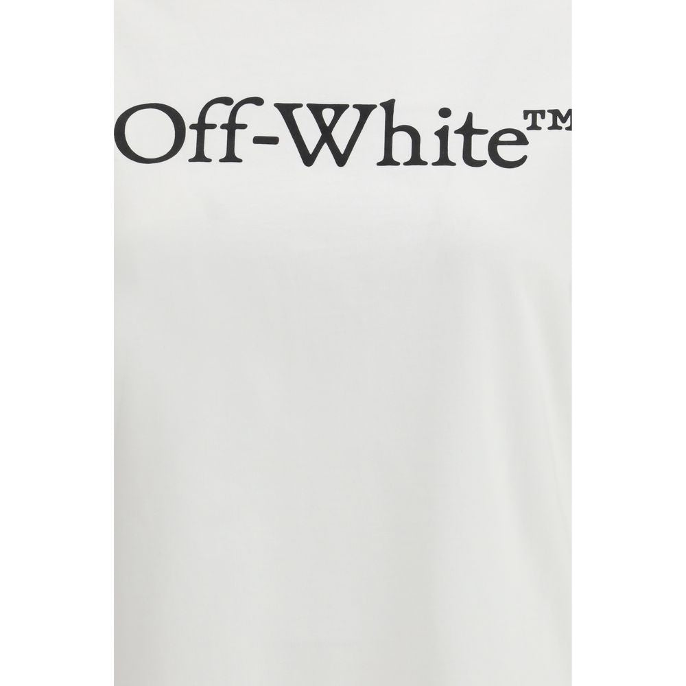 Off-White Big Logo Bookish T-Shirt - White Cotton