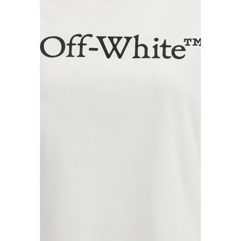 Off-White Big Logo Bookish T-Shirt - White Cotton