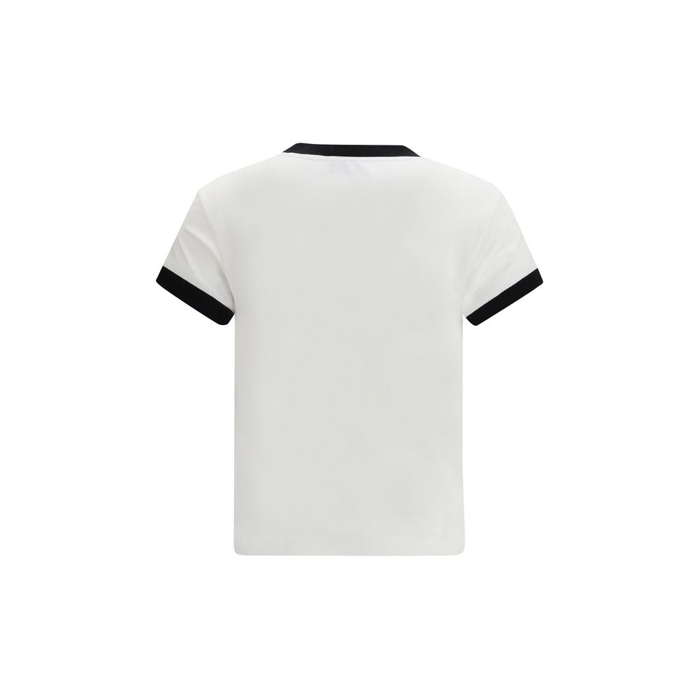 Off-White Script T-Shirt en Coton Blanc pour Femmes