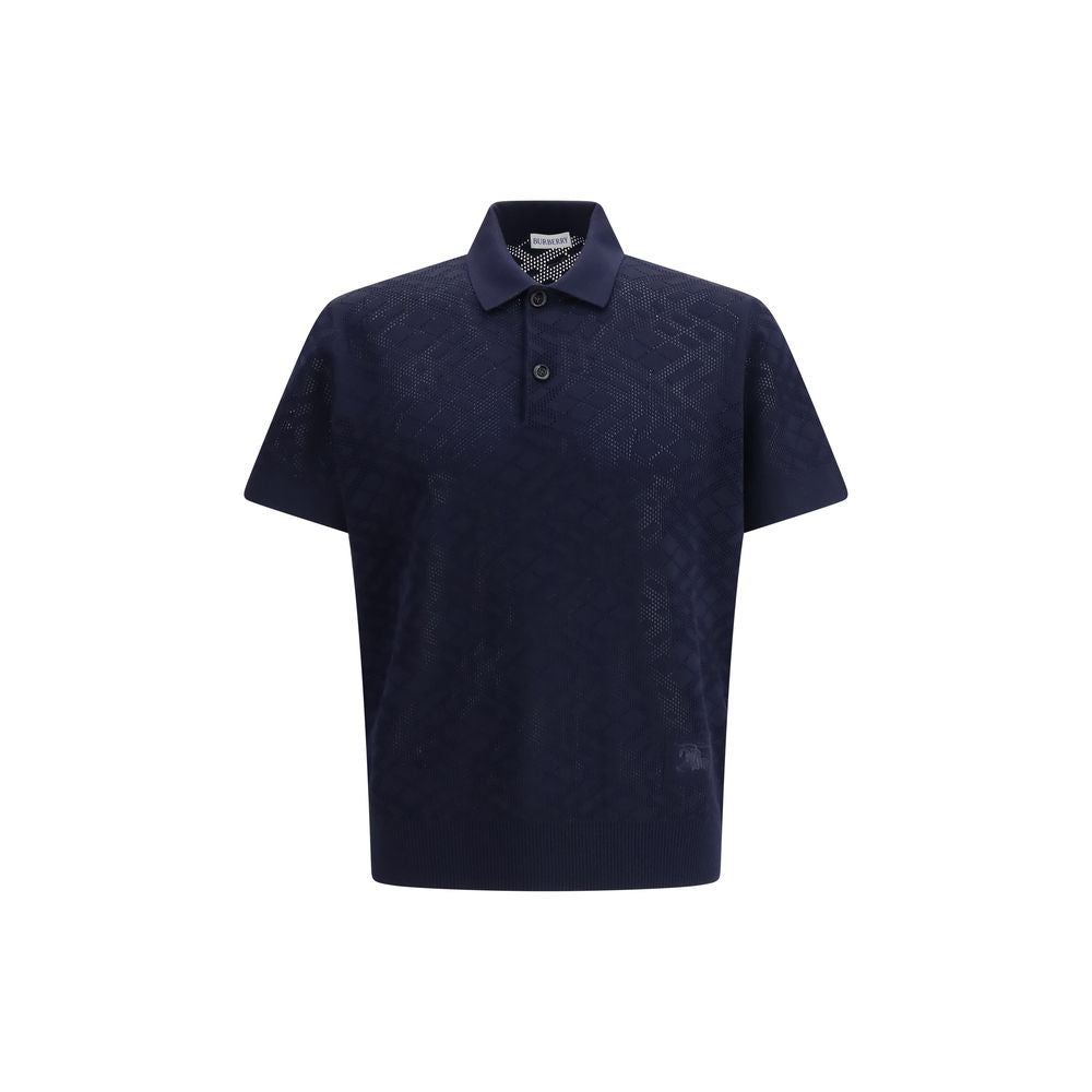 Polo en laine bleue Burberry