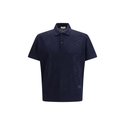 Polo en laine bleue Burberry