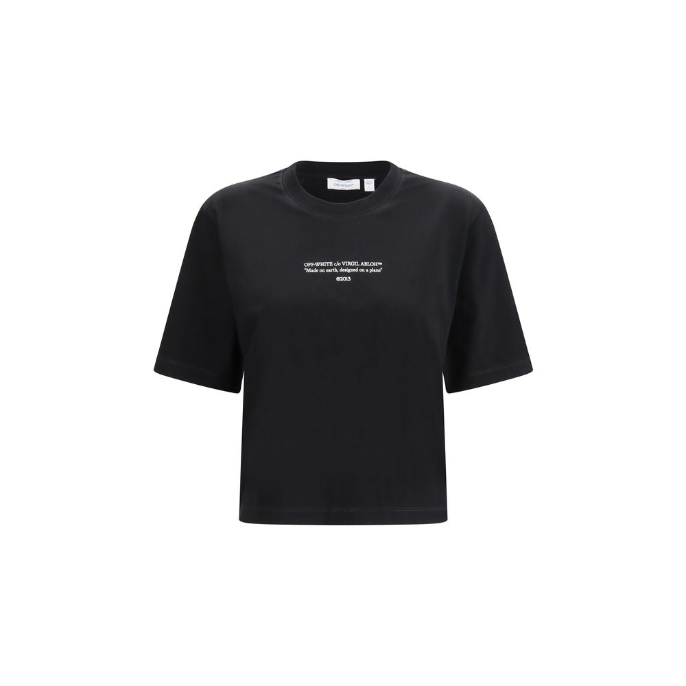 Off-White Black Cotton T-Shirt - SS26 Collection