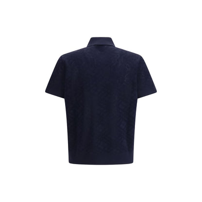 Polo en laine bleue Burberry