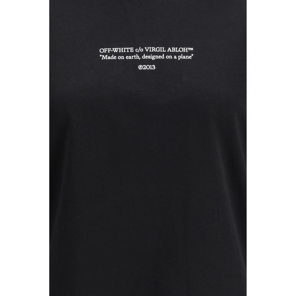 Off-White Black Cotton T-Shirt - SS26 Collection