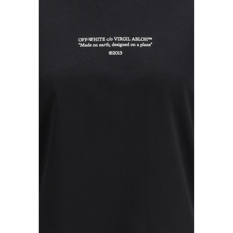 Off-White Black Cotton T-Shirt - SS26 Collection