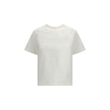 T-shirt de sport en coton blanc Burberry pour femmes