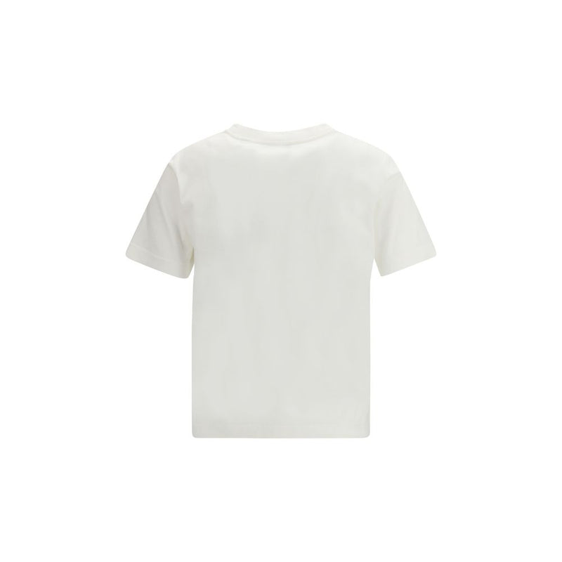 T-shirt de sport en coton blanc Burberry pour femmes