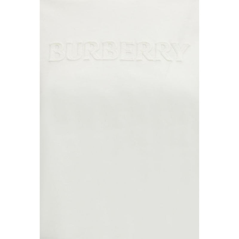 T-shirt de sport en coton blanc Burberry pour femmes