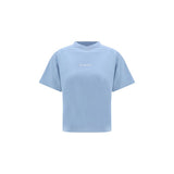 Balenciaga Light Blue Cotton T-Shirt - Modern Minimalism