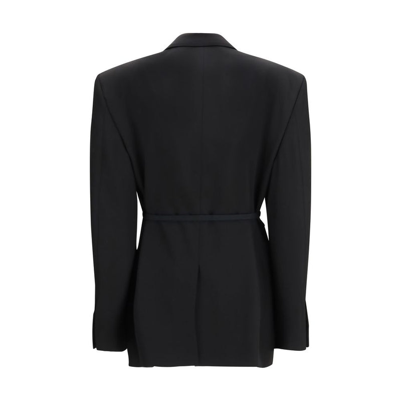 Balenciaga Barathea Wool Tailored Jacket - Black