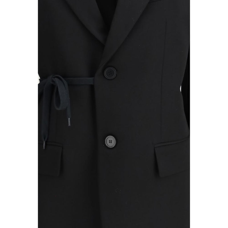 Balenciaga Barathea Wool Tailored Jacket - Black