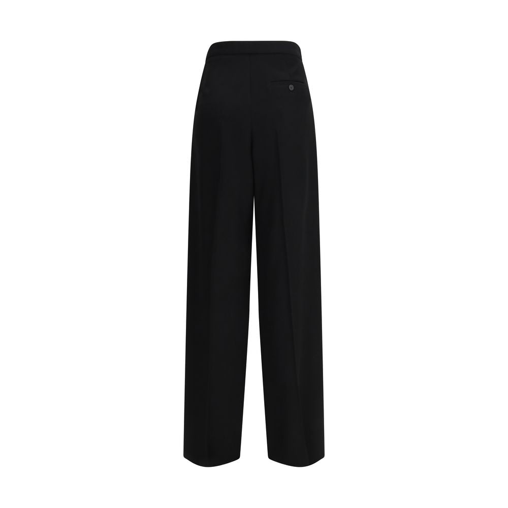 Balenciaga Black Cotton Dress Pants - Modern Tuxedo Style