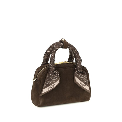 Amiri Brown Calf Leather Bos Taurus Shoulder Bag