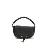 Chloé Black Calf Leather Marcie Mini Shoulder Bag