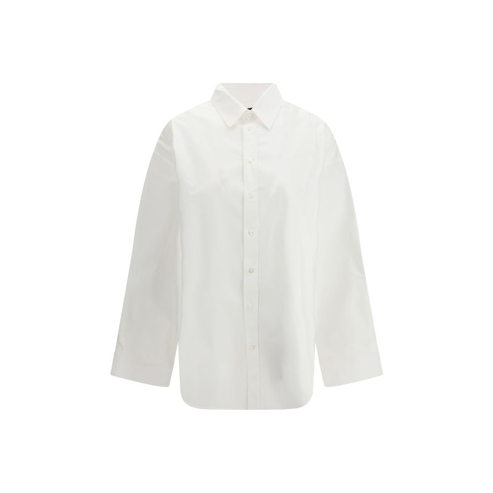 Balenciaga White Cotton Dress Shirt - Oversized Fit