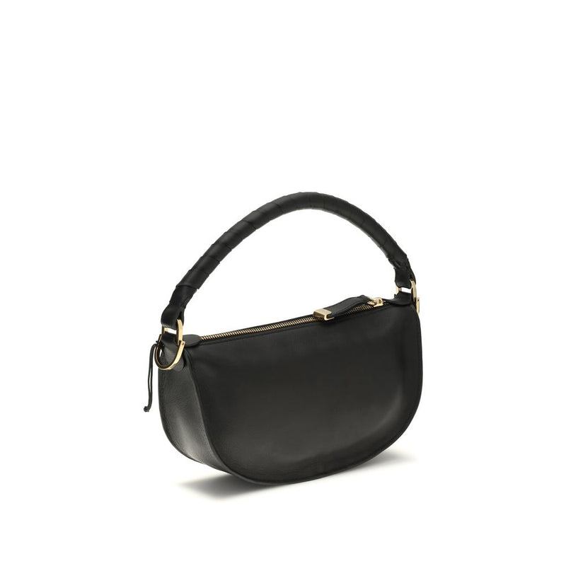 Chloé Black Calf Leather Marcie Mini Shoulder Bag