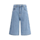 Coperni Blue Cotton Bermuda Shorts for Women - Stylish & Comfortable