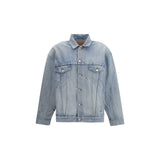 Balenciaga Light Blue Oversized Cotton Denim Jacket