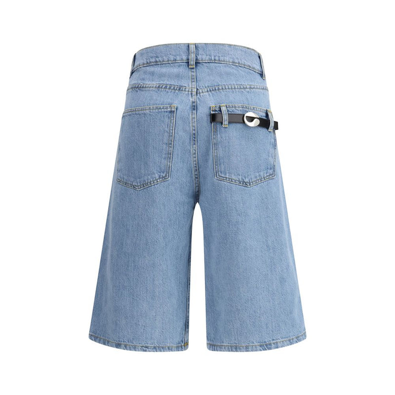 Coperni Blue Cotton Bermuda Shorts for Women - Stylish & Comfortable
