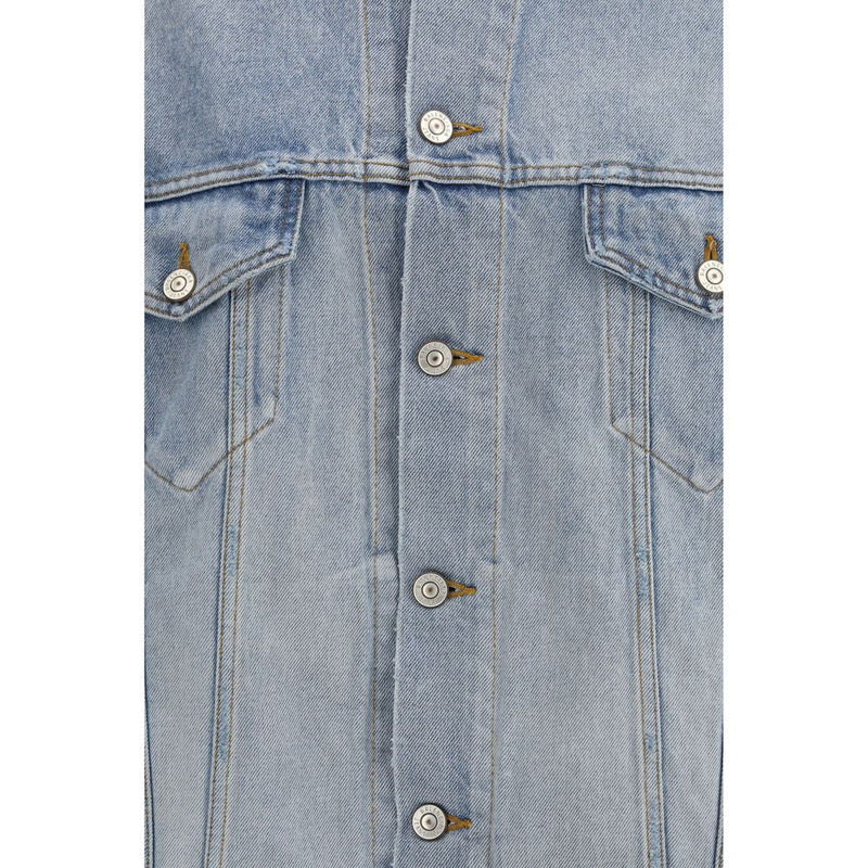Balenciaga Light Blue Oversized Cotton Denim Jacket