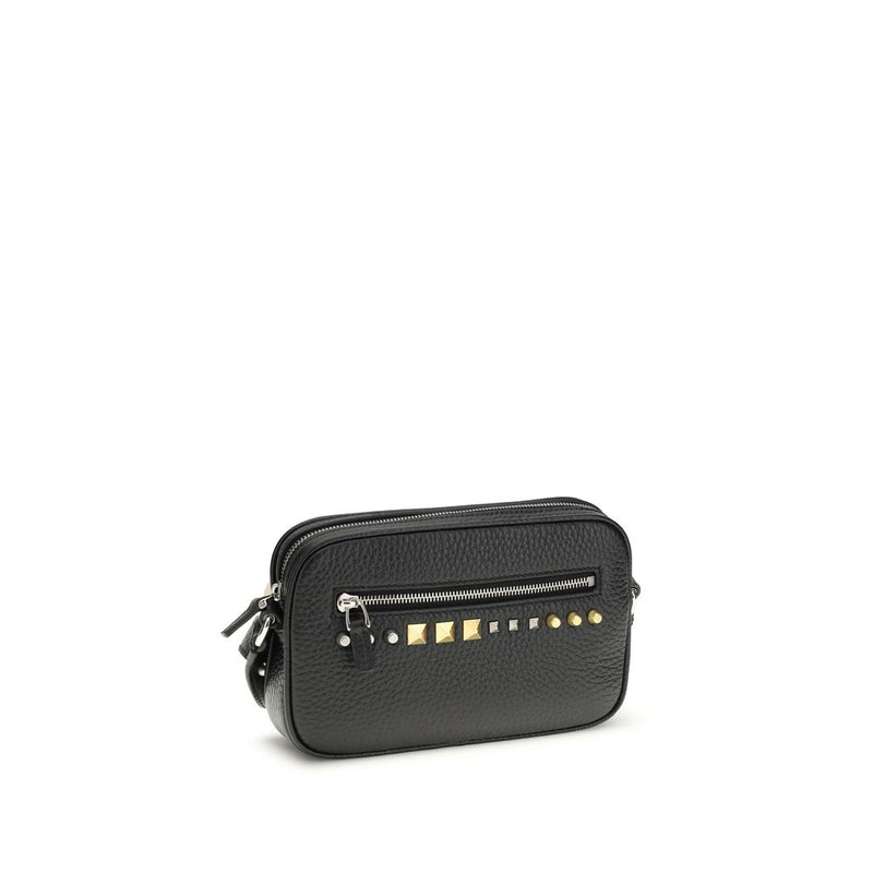 Valentino Garavani Rockstud Mini Shoulder Bag en Cuir Noir