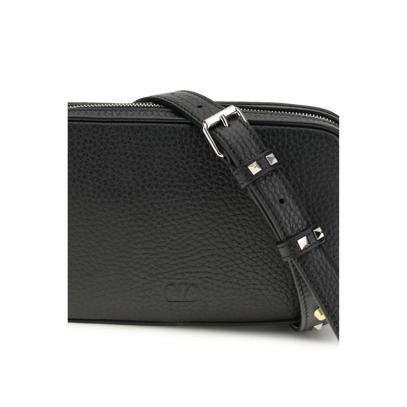 Valentino Garavani Rockstud Mini Shoulder Bag en Cuir Noir