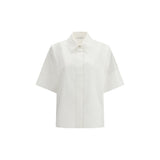 Chemise en Popeline de Coton Blanche Givenchy pour Femmes